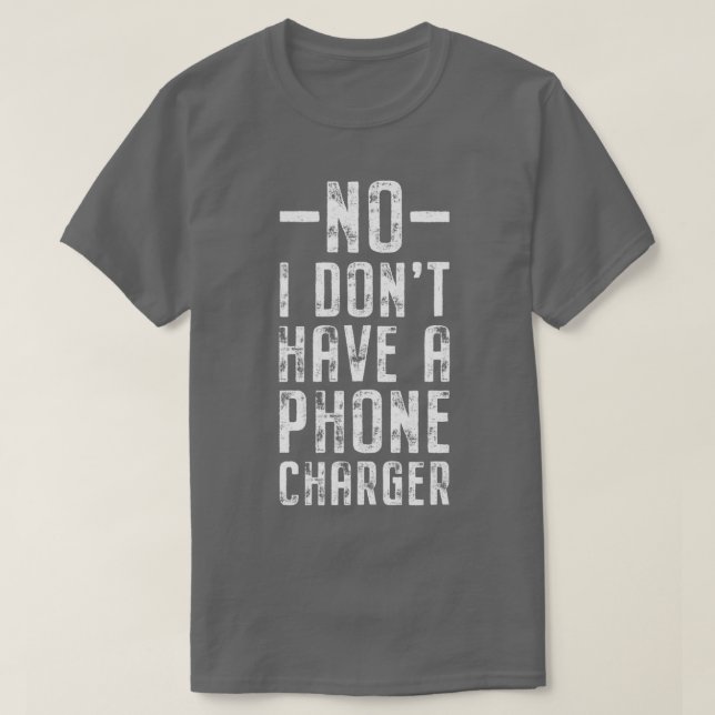 No I Donx27t Have A Phone Charger Mixologist Pub B T-Shirt (Design Front)