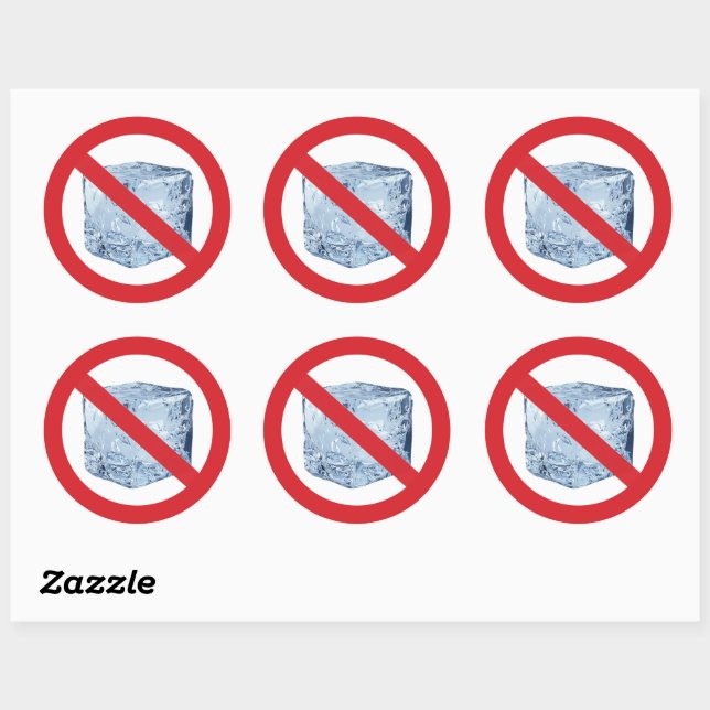 No ICE Classic Round Sticker (Sheet)