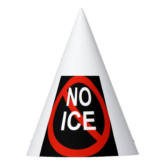 NO ICE  PARTY HAT (Front)