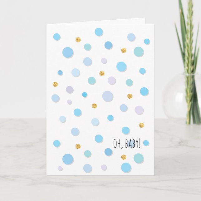 No Idea You Were That Old Birthday Blue Dots Card (Front)