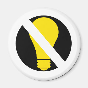 no incandescent bulbs magnet