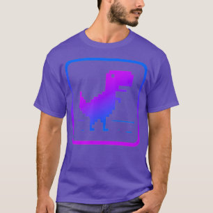 No Internet Dinosaur Graphic Design T-Shirt
