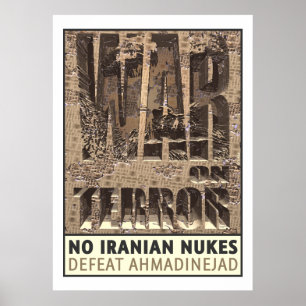 No Iranian Nukes Poster