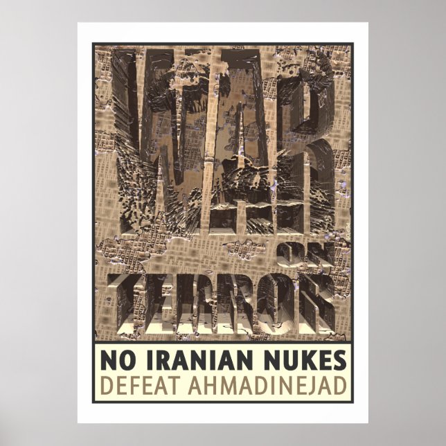No Iranian Nukes Poster (Front)