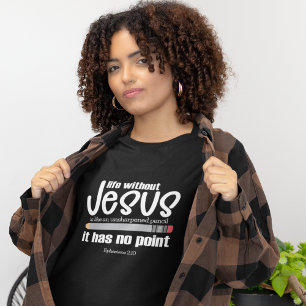 NO JESUS? NO POINT! Christian Faith Quote Women's T-Shirt