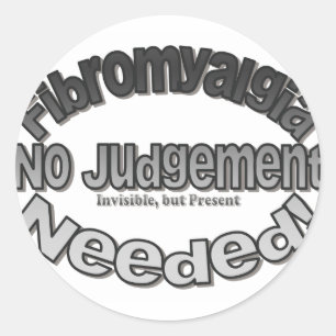 No Judgment Needed! Classic Round Sticker