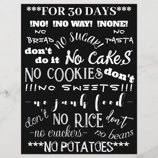 No Junk 30 Days (Front)