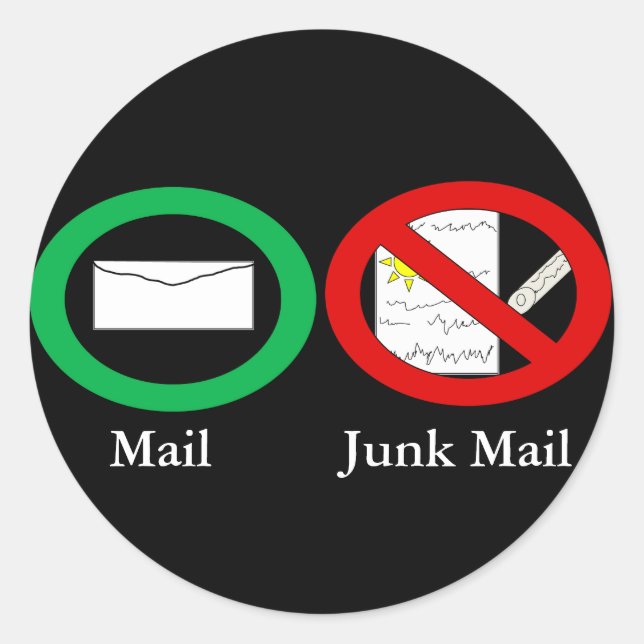 No Junk Mail Sticker (Front)