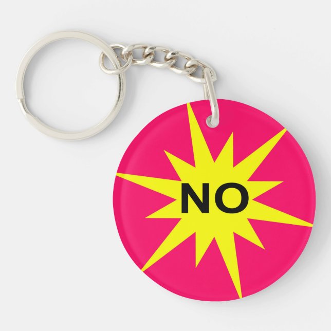 NO Keychain (Front)