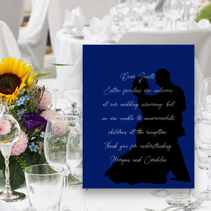 No Kids at the Wedding Dancing Couple Enclosure Card