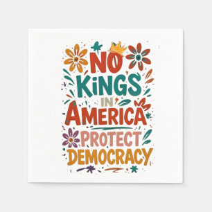 No King In America American Democracy Napkin