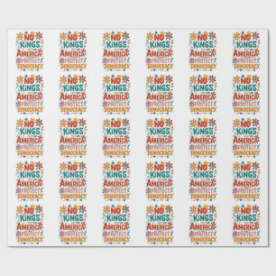 No King In America American Democracy  Wrapping Paper