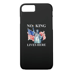No King Lives in America Freedom Flag Patriotic Case-Mate iPhone Case