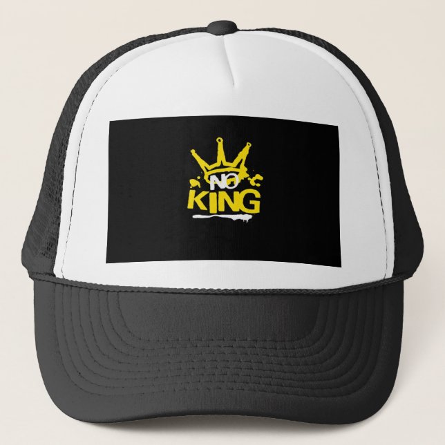 No King Minimal Clean Trucker Hat (Front)
