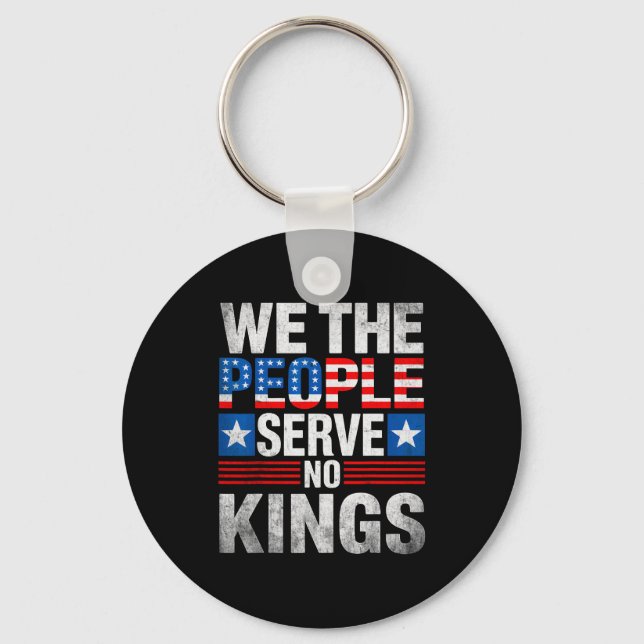 No King Patriotic Dom Shirt For Men Women  Key Ring (Front)