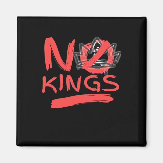 No King Simple Clean Design Magnet (Front)