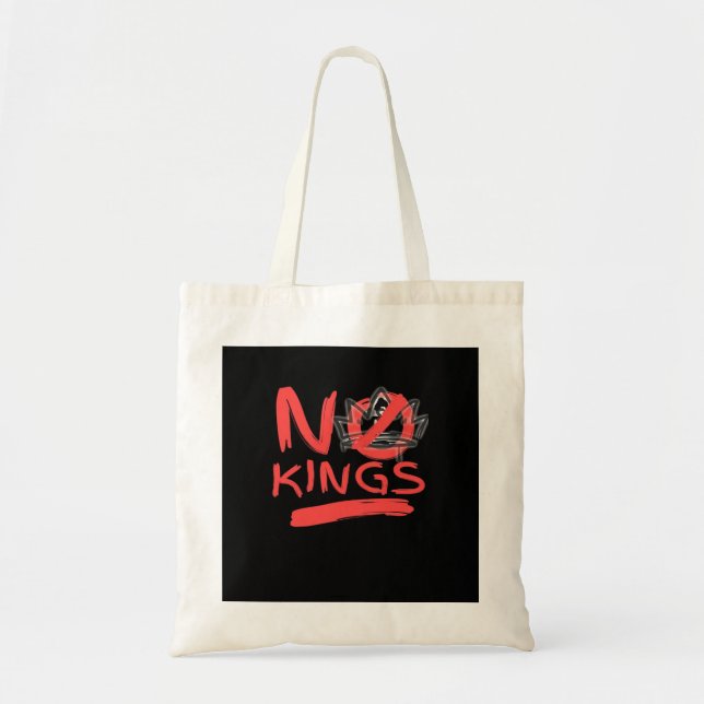No King Simple Clean Design Tote Bag (Front)