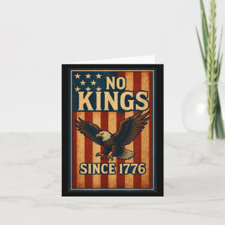No King Since 1776 Patriotic Dom Shirts Men Women  Card