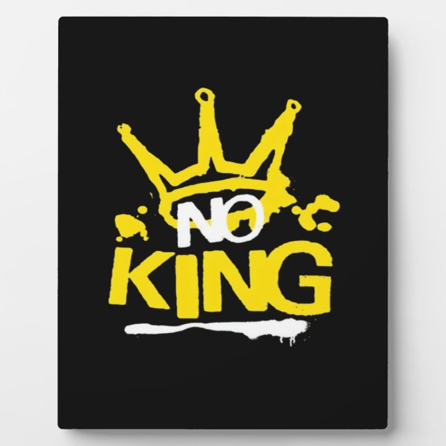 No King Vintage Style Plaque (Front)