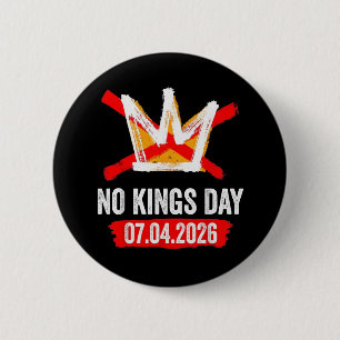 No Kings 6 Cm Round Badge