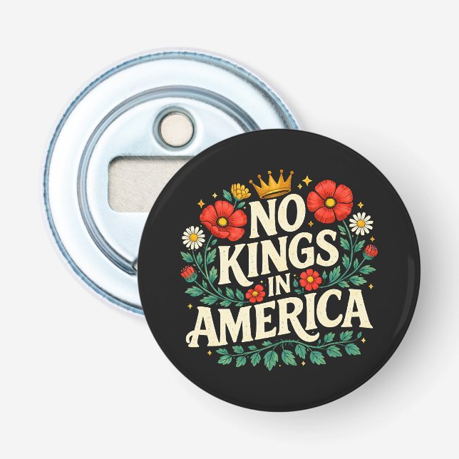 No Kings America Bottle Opener (Front)