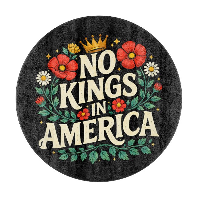 No Kings America Cutting Board (Front)