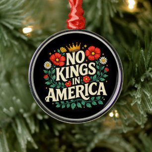 No Kings America Metal Tree Decoration