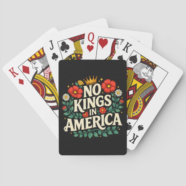 No Kings America Playing Cards (Back)