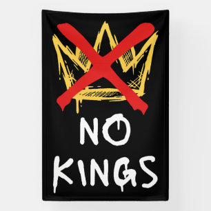 No Kings America Protest Democracy Anti-Trump I Banner