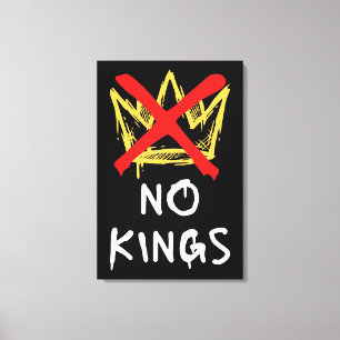 No Kings America Protest Democracy Anti-Trump I Canvas Print