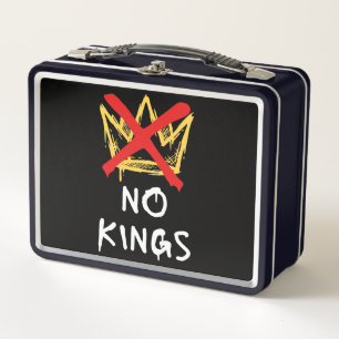 No Kings America Protest Democracy Anti-Trump I Metal Lunch Box