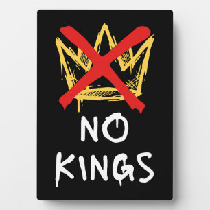 No Kings America Protest Democracy Anti-Trump I Plaque