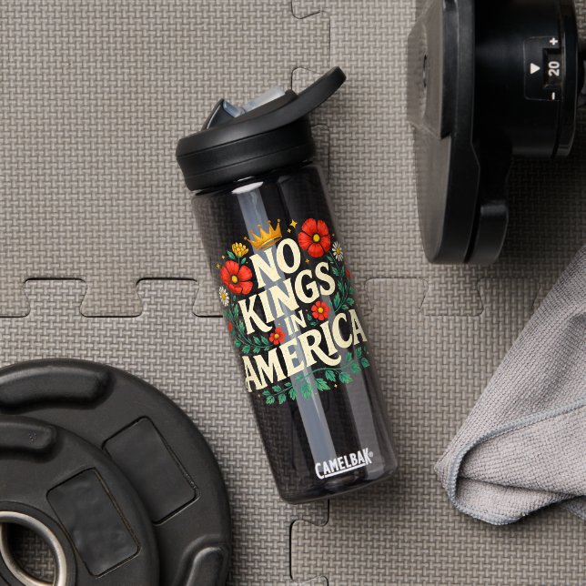 No Kings America Water Bottle (Gym (Rotated))