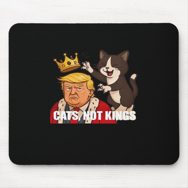 No Kings Anti Cats Funny Classic Style Mouse Pad (Front)