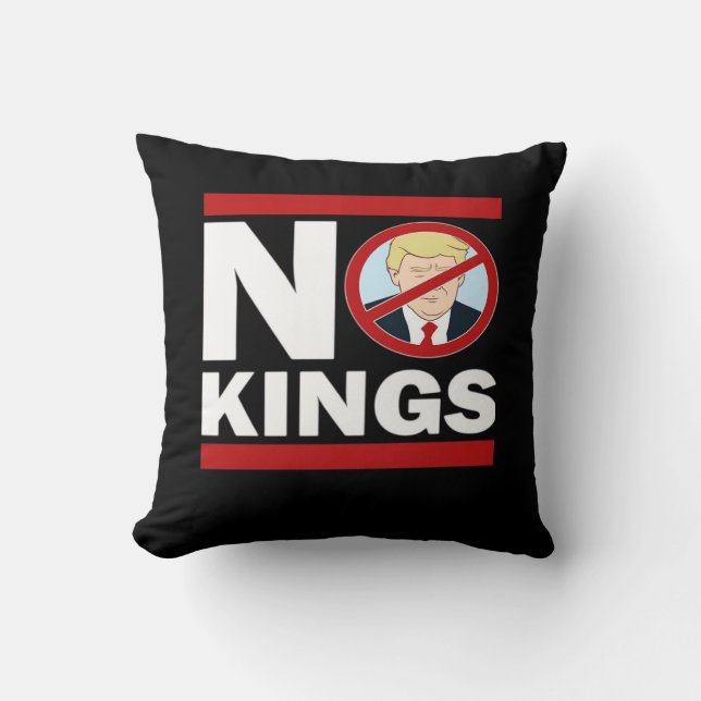 No Kings Anti Classic Minimal Clean Cushion (Front)