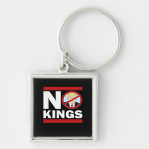 No Kings Anti Classic Minimal Clean Key Ring