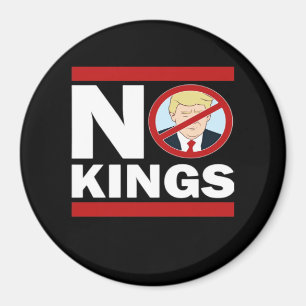 No Kings Anti Classic Minimal Clean Magnet