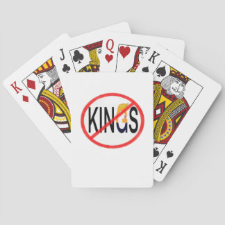No Kings Anti Classic Minimal Clean Playing Cards