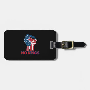 No Kings Anti Classic Retro Style Luggage Tag