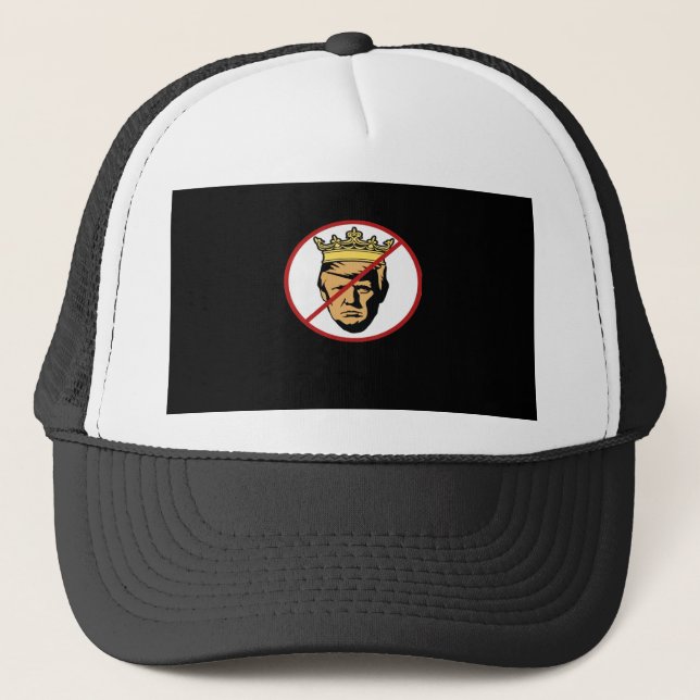 No Kings Anti Creative Classic Design Trucker Hat (Front)