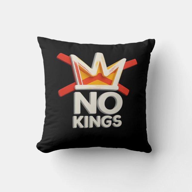 No Kings Anti Minimal Clean Design Cushion (Front)