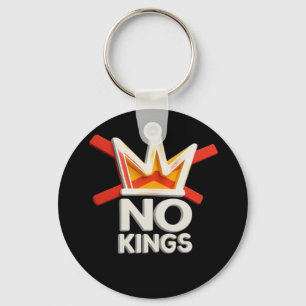 No Kings Anti Minimal Clean Key Ring