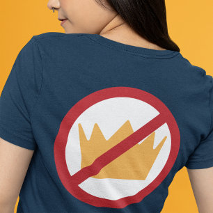 NO KINGS! Anti-Trump (Back) Tri-Blend Shirt