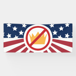 NO KINGS! Anti-Trump Flag Banner