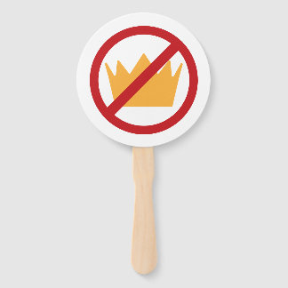 NO KINGS! Anti-Trump Hand Fan