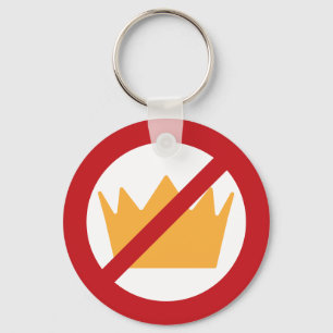 NO KINGS! Anti-Trump Key Ring
