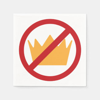 NO KINGS! Anti-Trump Napkin
