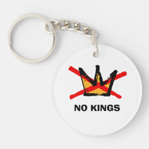 NO KINGS Anti-Trump Pro-democracy T-Shirt Key Ring