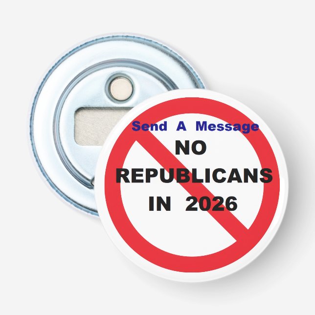 NO KINGS  BOTTLE OPENER (Front)