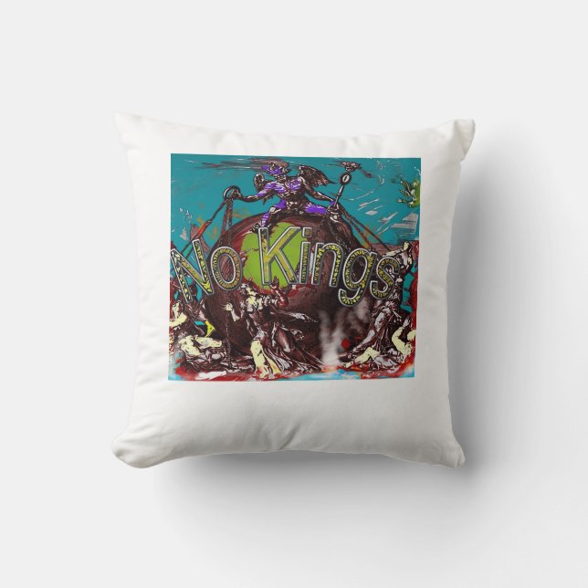 No Kings Classic Modern Minimal Style Cushion (Front)